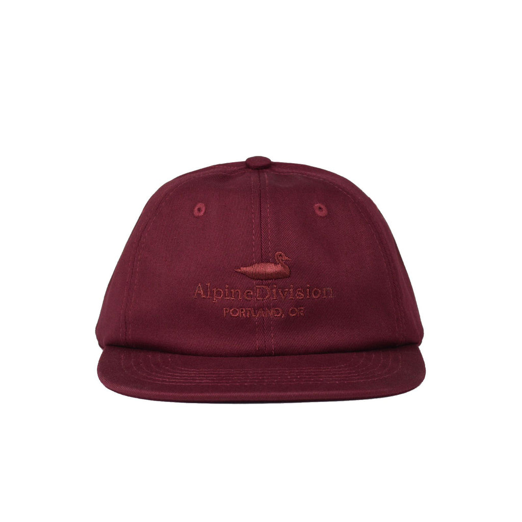 Alpine Division Ballpark Burgundy 6-Panel Burgundy