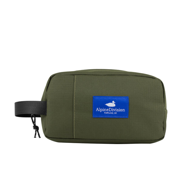 Alpine Division Olive Green Sherpa Dopp Kit Ripstop Nylon