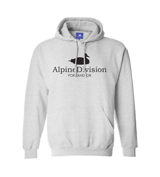 Alpine Division Logo Hoodie Heather Grey