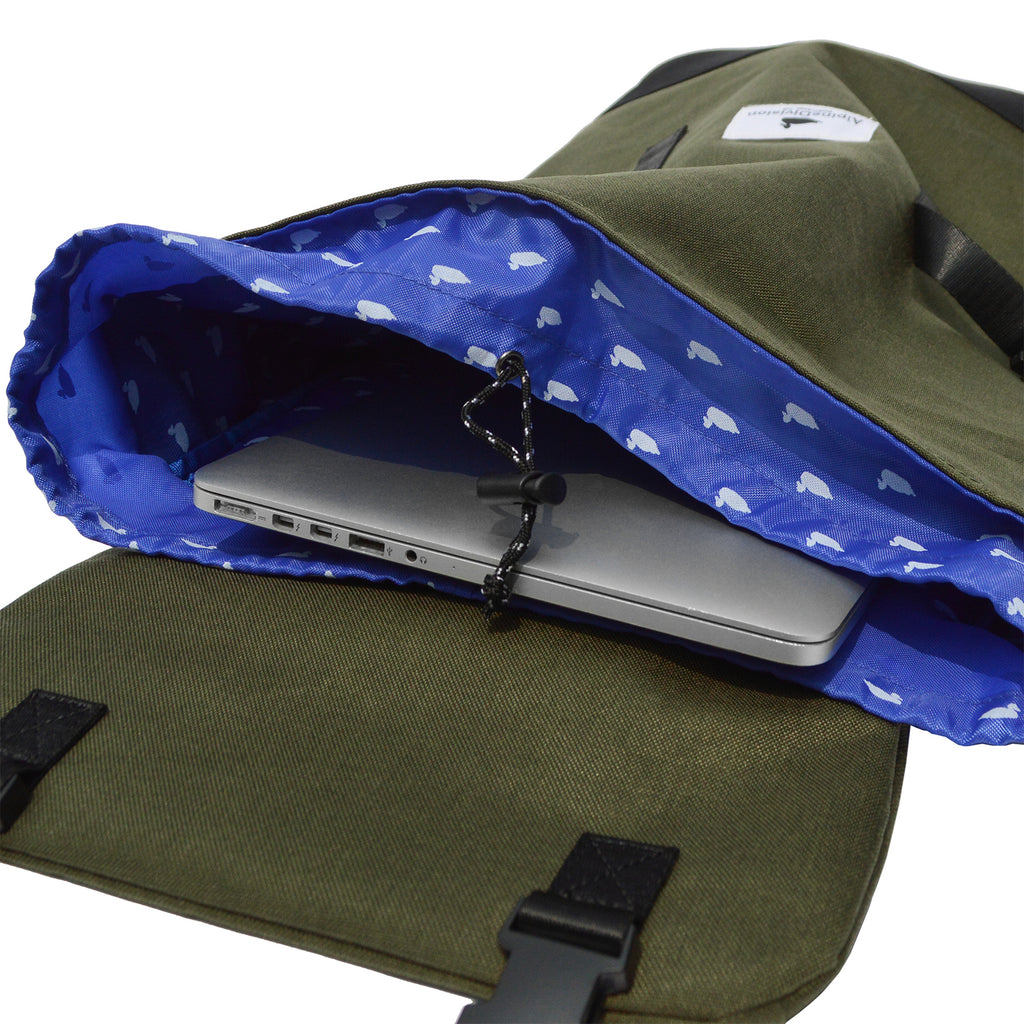 Alpine Division McKenzie Laptop Sleeve Backpack Forest Green