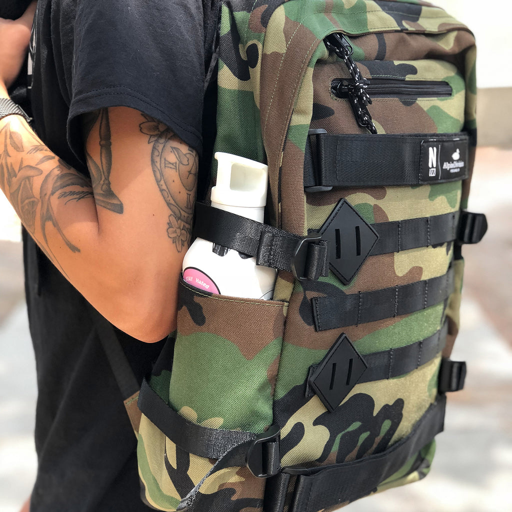 Alpine Division Nuzzi Backpack Water Bottle Pockets