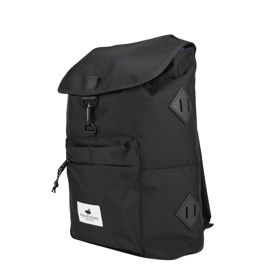Alpine Division Rockaway Daypack Black Nylon