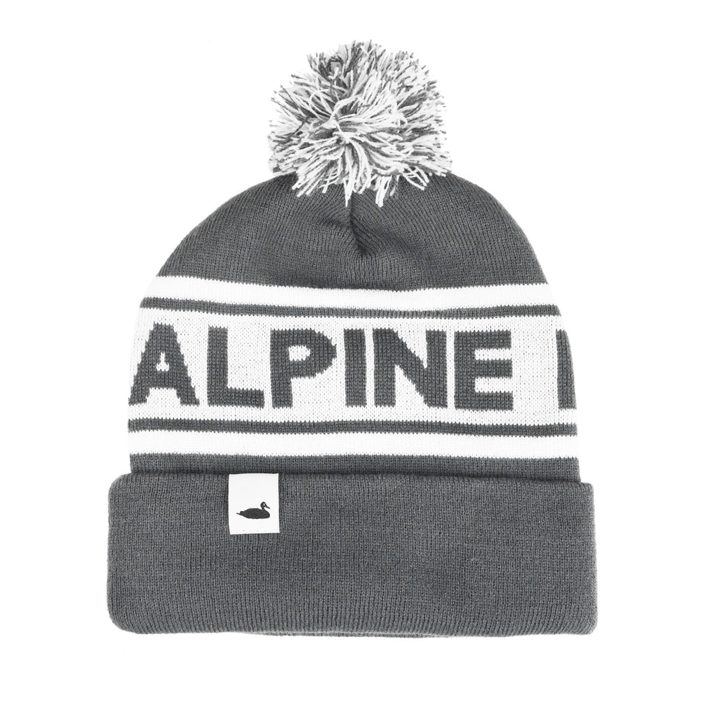 Alpine Division Pom Beanie Grey