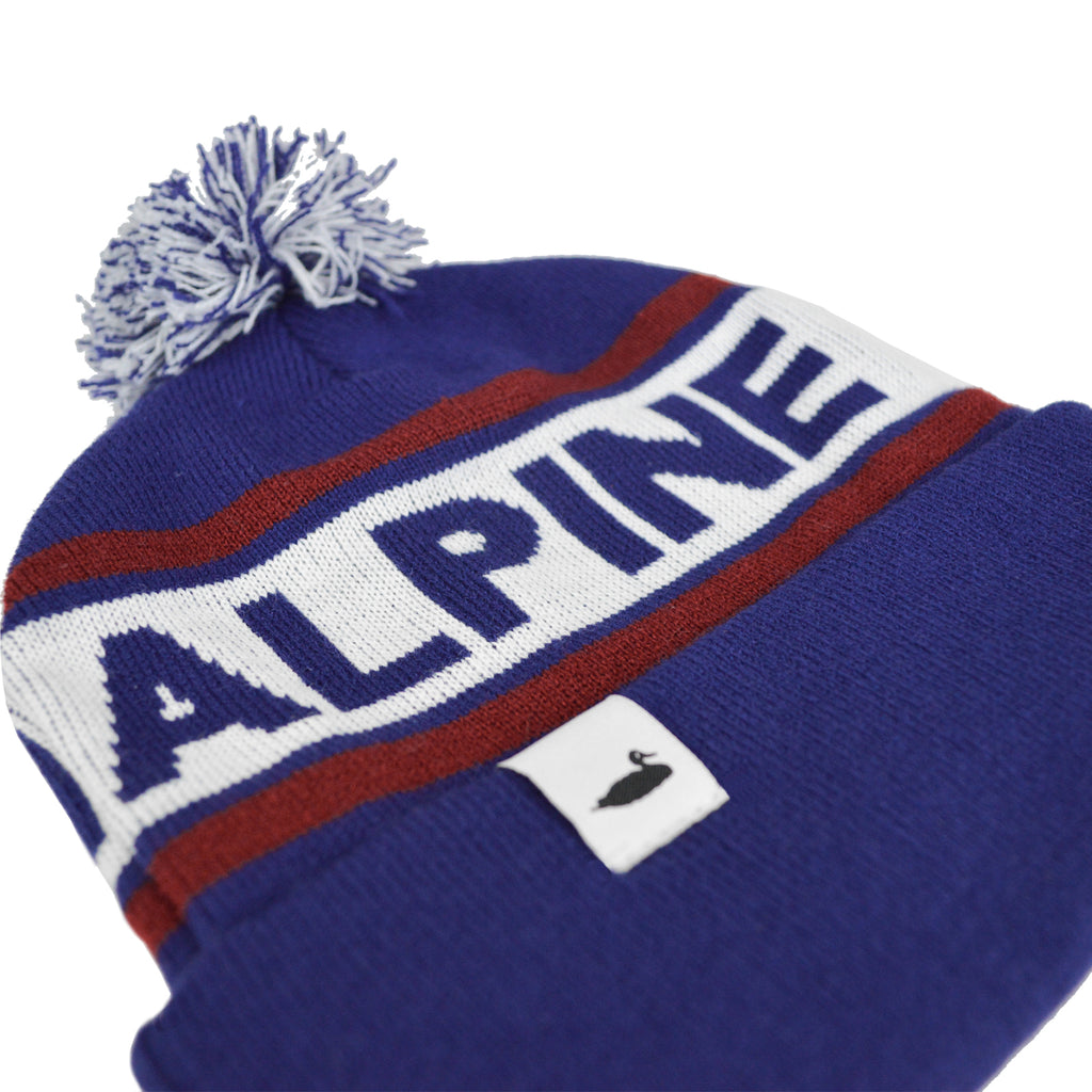 Alpine Division Summit Pom Beanie Duck Label
