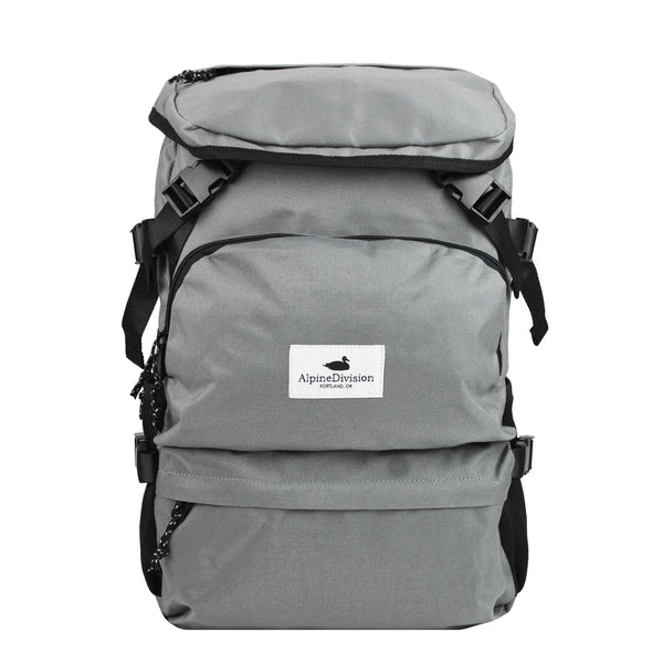 Alpine Division Timberline 1000D Nylon Backpack Grey